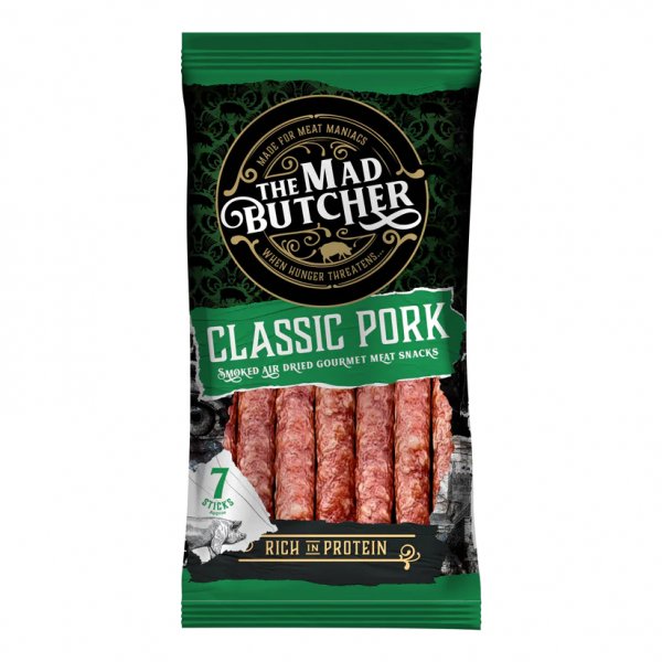 The Mad Butcher Classic Pork Sticks (Snacks)