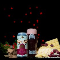 Vault City Dark Cherry White Chocolate Yule Log (CANS)