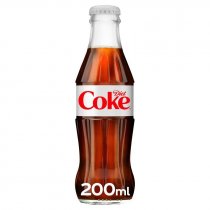 Diet Coca Cola Bottles 24 x 200ml Bottles