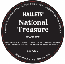 Hallets National Treasure Sweet Cider (Bag In Box) - Drink It In